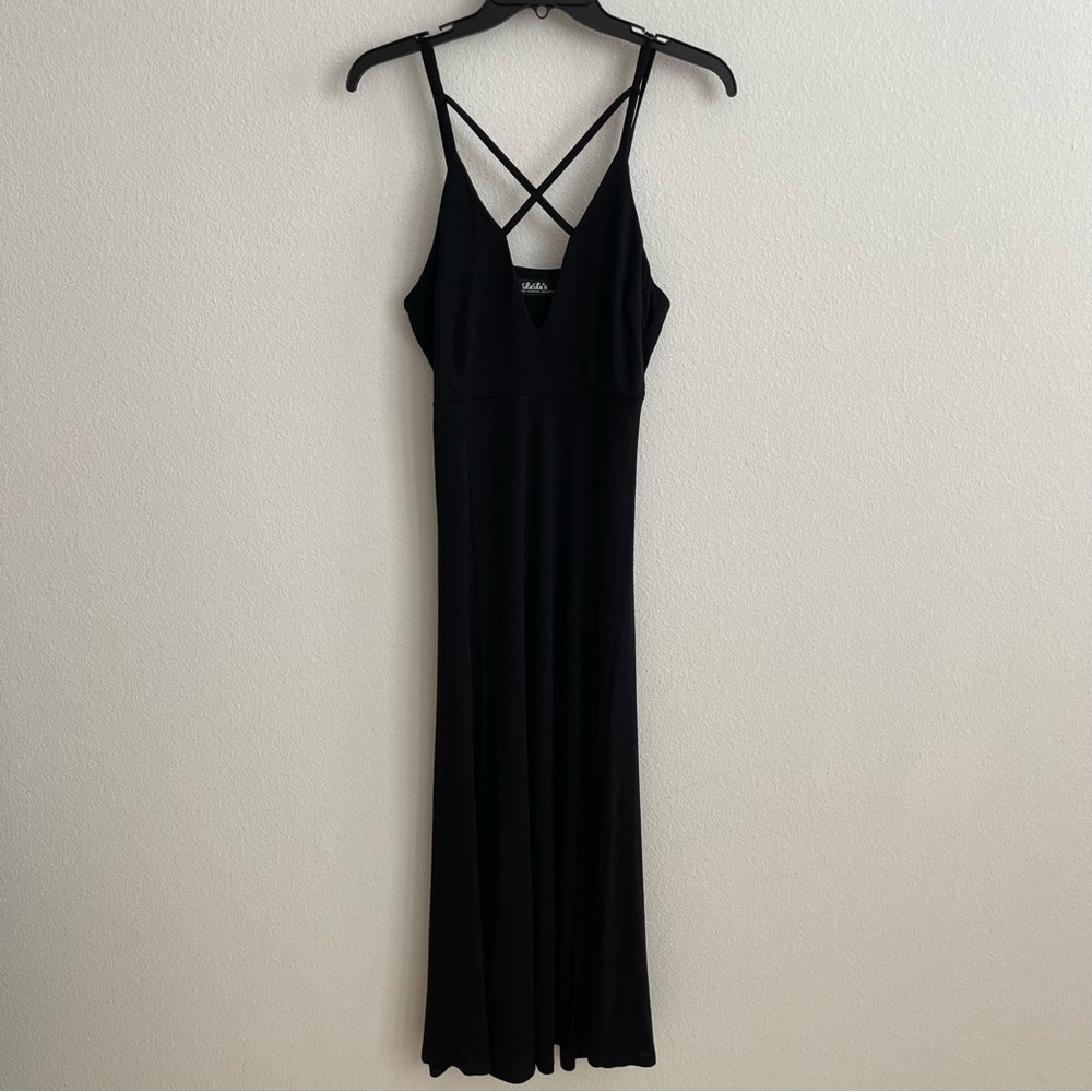 Lulu’s Maxi Dress Crisscross Chest With Adjustable Straps Sexy Sleeveless